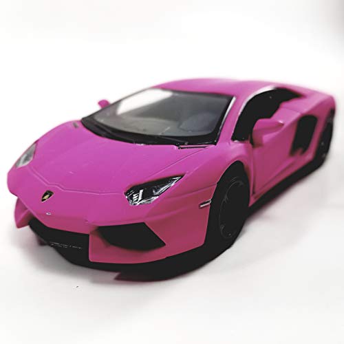 Kinsmart HOT Pink Matte Aventador LP-700 1:38 miniatura 2