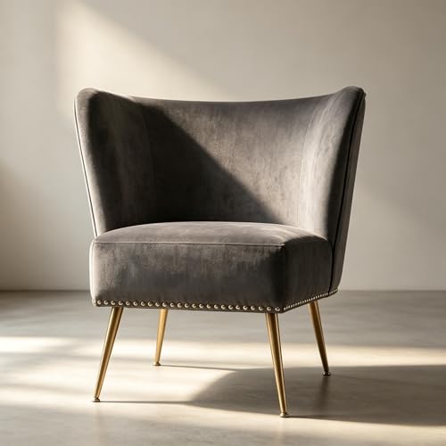Blue Velour Strapless Lounge Chair, 28