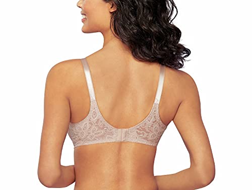Image of Bali Women's Underwire Lace Bra, Lace 'N Smooth Bras for Women, Stay-in-Place Straps, Full Coverage