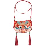 Sac à main dragon pour le nouvel an : ce sac arbore un imprimé dragon, symbole de bonne fortune dans le zodiaque chinois. sac dragon mignon