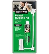 Nutri-Vet Dental Hygiene Kit for Dogs with Toothbrush, Finger Toothbrush and Enzymatic Toothpaste...