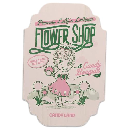 Plaque en bois Hasbro Candy Land Princess Lolly pour salle de jeux