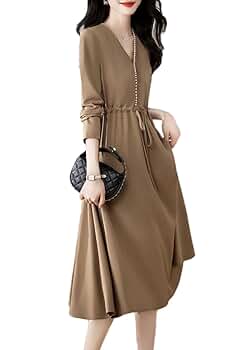 Amazon.co.jp: [Vilaria] ワンピース レディース 秋 Aライン