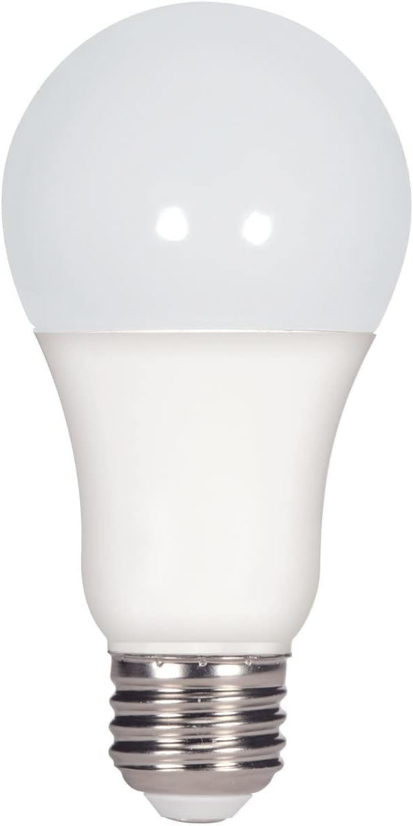 Satco 15 Watt 120 Volt A19 LED Light Bulbs; Frosted; 5000K; 1600 Lumen; E26 Medium Base; 220 Deg. Beam Angle; Dimmable (24 Light Bulbs)