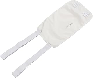 Pacote de óleo de Rícino, Design de Bolso Com Zíper de Camada Dupla Reutilizável à Prova d'água Desintoxicação do Fígado óleo de Rícino Envoltório de Estômago Orgânico Com Alça (Branco)