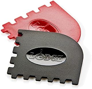 Lodge Grill Pan Scrapers, Set of 2, Multi-Colour,8.25 x 4.625 x.5