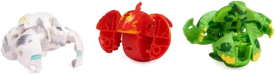 BAKUGAN Evolutions Sairus Ultra Starter Pack 3pk with Wrath and Warrior Whale Transforming Action Figure and Trading Card, Kids Toys for Boys, Ages 6 and Up, Styles May Vary