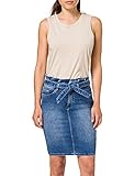 Falda de lápiz Only ONLHUSH Life Mid Pap Skirt DNM JNS Dot Falda, Medio De Mezclilla Azul, XS para Mujer