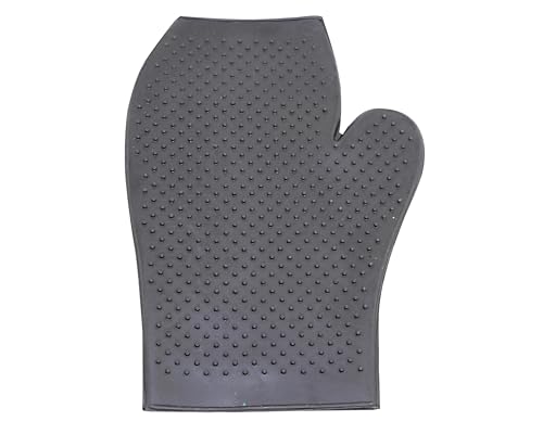 Grewal Equestrian Horse Grooming Mitt (Black)