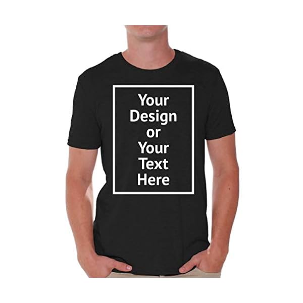 Custom Shirt Men Personalized Add Your Image T-Shirt Add Your Text Photo Front/Back Print