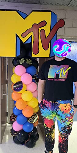 Belovecol Sweatpants For Men Novelty Ink Splatter Parachute Pants Joggers Active Track Pants Loose Casual Trousers With Pockets Drawstring L #TOP4