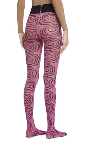 Image of Vintage 60s Printed Funky Tights for Women Y2K Tie Dye Mesh Pantyhose Skinny Body Shaping Leggings Streetwear