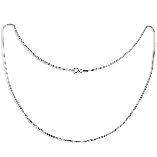 925 Sterling Curb Silver Chain | Chains For Women & Girls | 16 Inch Chain For Women
