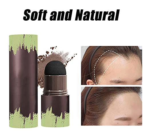 Hairline Powder Stick, 2Pcs Hair Shadow Powder Root Touch Up Powder, Waterproof Hair Shading Sponge Pen Hair Filler Powder For Cover Gray Hair Root, Hair Touch-Up, Thin Hair(Dark Brown)… #TOP2