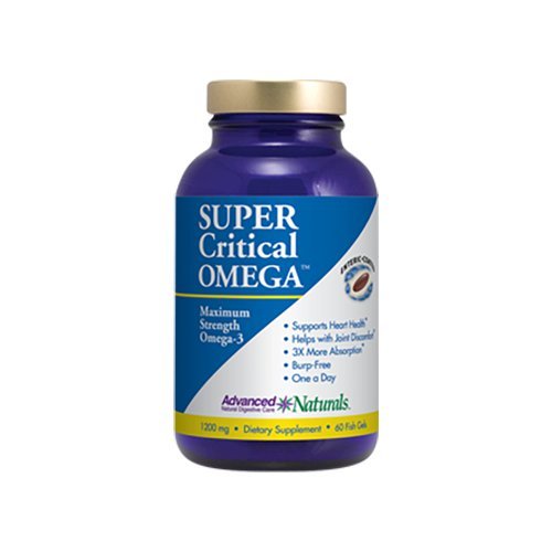 Advanced Naturals Super Critical Omega, Maximum Strength Omega-3 with Vitamin D3, 60 Count