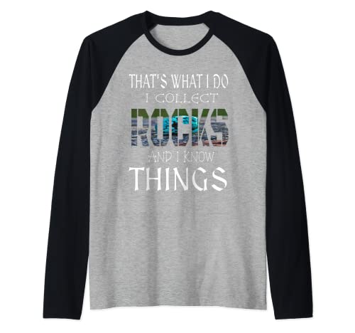 Geology Funny Rock and Mineral Collector Geologist Camiseta Camiseta Manga Raglan