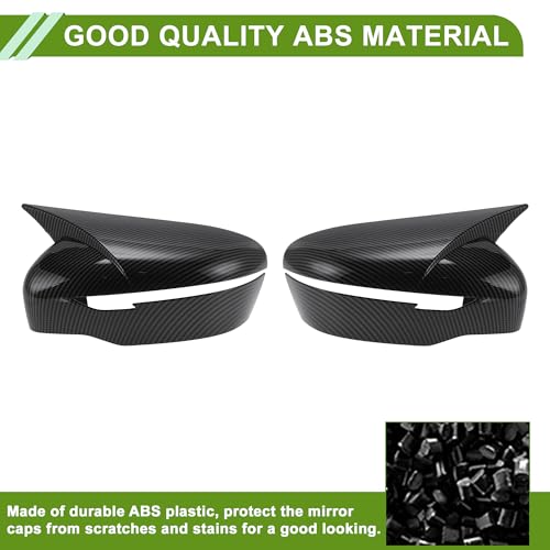 Motoforti 1 Pair ABS Mirror Cover Cap Black for Nissan Rogue 2014-2020 by Motoforti - Image 5