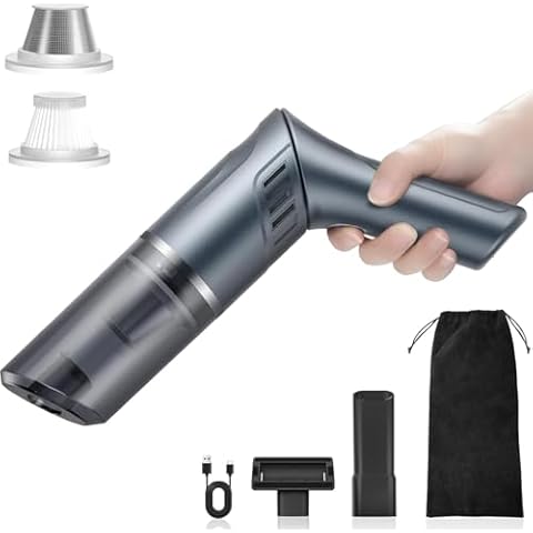 MZGO Cordless Car Vacuum Cleaner - Portable Handheld Vacuum with 90° Adjustable Handle Cover