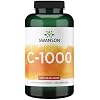 Swanson Vitamin C w/Rose HIPS - Herbal Supplement Promoting Skin Health, Heart Health & Immune System Support - Natural Formula Promoting Protection & Wellness - (90 Capsules, 1000mg Each)