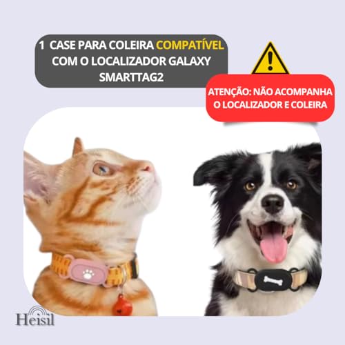 Capa Para Coleira A Prova D'água Impermeável Compatível Com Localizador Rastreador Galaxy SmartTag2