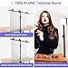 Small Backdrop Stand 3x3.3ft, Adjustable Photo Backdrop Stand Kit with 3 Clamps, Portable Background Stand Support for Parties Photoshoot, Table T-Shape Backdrop Banner Holder for Photography Paper