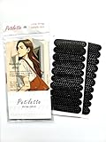 Petilette Set of 20 Pcs Stop Strap Slips Anti-slip Gummy Stickers for Straps of Shoulder Bag Purse Tote Bag, Non Slip Strips Prevent Strap Sliding off Shoulder, Brown or Black (black)