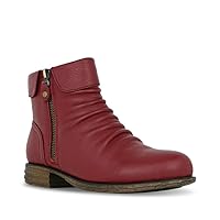 Natural Comfort Women's Carlson Leather Boot, Maroon, EUR 38/US 7