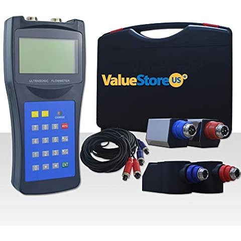 Ultrasonic Flow Meter with Small & Medium Transducers for Pipes from 0.76 to 27 inch (20 to 700 mm) Supports High Temperatures Cover
