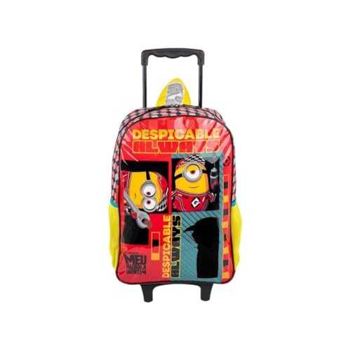 Mochila De Rodinhas Escolar Grande Meu Malvado Favorito 4 M
