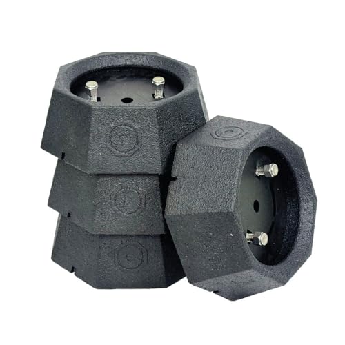 SnapPad SnapJack® TC Truck Camper Jack Pad – for HappiJac Leveling Systems – Prevent Sinking & Increase Stability, Increased Footprint by 213%, 5,000+ lb Rated (4-Pack)