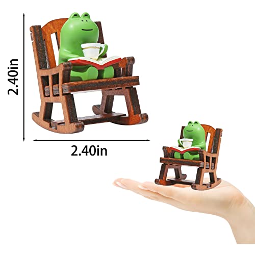 Miniature Frog Figurines Statue Desk Bedroom Decor Gifts Indoor, Cute Frog Figure Collectibles Lovers Home Decorations, Funny Frog Sculpture Desktop Decoration For Plant, Shelf, Table, Garden #TOP1