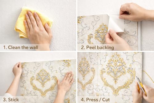 Image of Barebeauty 3D Wall Panel Wallpaper, Self Adhesive PE Foam Brick Sticker, Waterproof Wall Covering for Home Decor, 70 x 70 cm (Pack of 35, 184.45 Sq. Ft. Approx)