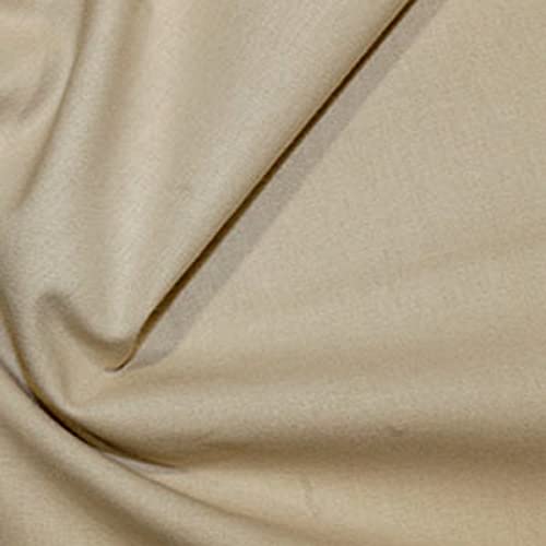 Tissu en coton pour loisirs créatifs beige anti-effilochage Rose & Hubble grand format