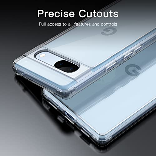 Image of JETech Case for Google Pixel 7a, Anti-Yellowing, Clear