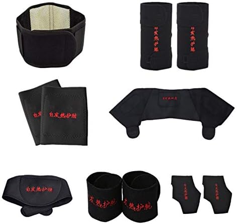 YLFC 11pcs/Set Self-Heating Tourmaline Belt Magnetic Therapy Neck Shoulder Posture Correcter Knee Support Brace Massager Products (Size : X-Large)