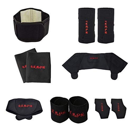 YLFC 11pcs/Set Self-Heating Tourmaline Belt Magnetic Therapy Neck Shoulder Posture Correcter Knee Support Brace Massager Products (Size : X-Large)
