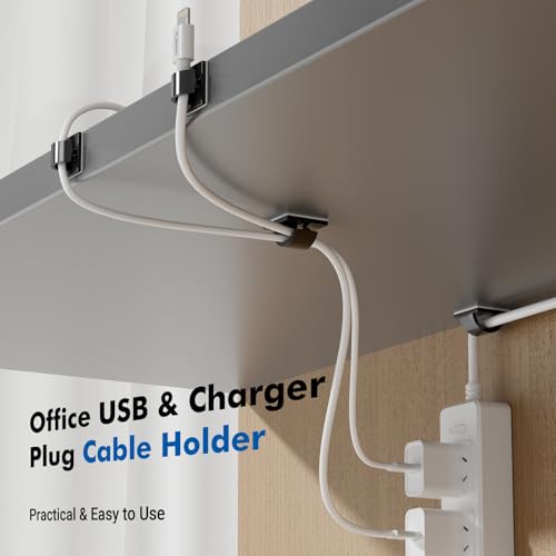 120Pcs Adhesive Cable Clips, Black Small, Cord Holder, Cord Clips for Dash cam, Ethernet Cable, Christmas Lights, USB, Phone Chargers, The Wall, Desk, nightstand, Car by KnotKing - Image 5