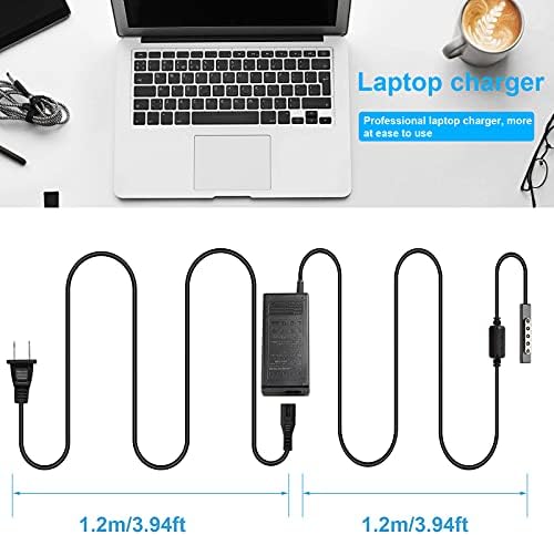 Surface Pro 1 Pro 2 Pro RT Charger for Microsoft Surface Pro 1, Pro 2, Surface RT 48W 12V 3.58A