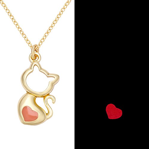 Senfai Lovely Cat Bracelets For Women Cute Girls Fashion Bangle Animal Jewelry (Gold Necklace) #TOP1