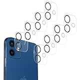 8 Pack Tempered Glass Camera Lens Protector for iPhone 12 & 12 Mini, [9H Hardness] [Military Grade Shatterproof] Case Friendly Ultra Resistant, 8 pcs