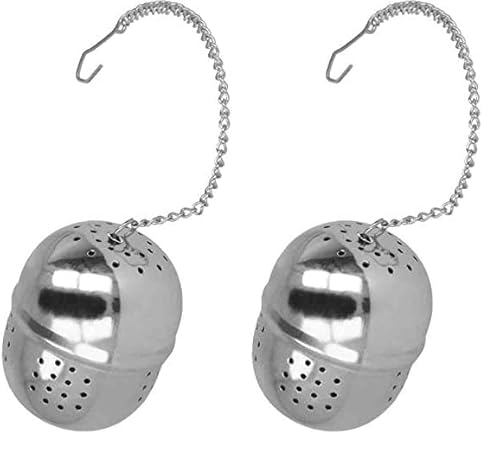 Metaltex - Boule à thé, Taille Unique, Argent (Lot de 2)