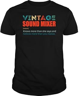 Vintage Sound Mixer Knows More Than Job Title - Unisex Tee Black