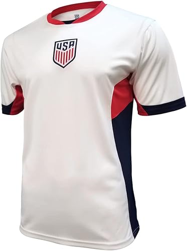 Icon Sports Camiseta de fútbol para adultos USMNT de la Federación de Fútbol de los Estados Unidos, legend