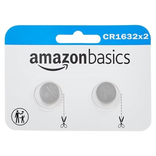 AmazonBasics CR1632 Lithium Coin Cell Battery - 2-Pack, Package may vary