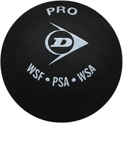 Foto von Dunlop Squashbälle Pro doppelGelb, 3 Stück in der Dose, Offizieller Turnier-Squashball, Nicht angegeben, Yellow (or possibly Black)