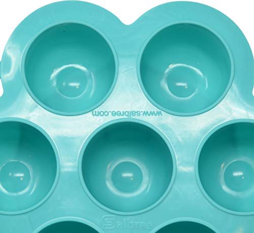 Salbree Egg Bite Mold for Instant Pot Accessories Silicone Instapot Steamer Molds Container for Eggs Meatloaf Vegetables fits Insta Pot Cooker 5qt 6qt 8qt - Built-In Handles & Trivet (aqua)