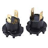 Fácil y conveniente de usar. JohnJohnsen Un par para Mazda 3 5 323 Bases de la Bombilla del Faro Genuino para Mazda 2 De 3 323 BK Bj Enchufe del Faro H7 Globo Portalámparas (Negro)