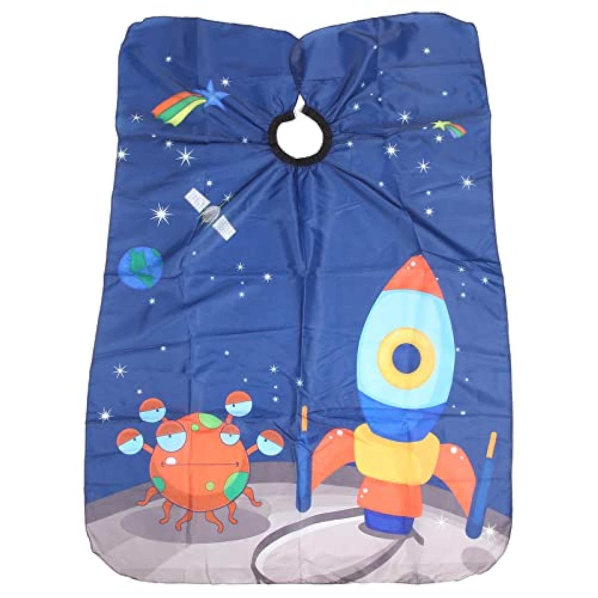 Kids Haircut Cape Cover with Rocket Pattern