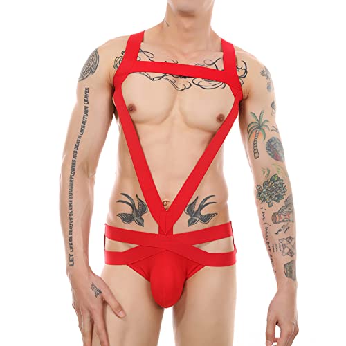 Mens Thongs Underwear Sexy Men's Sexy Buttock Exposing Double Thong Cotton Bondage Thong Mens Athletic Supporter Jockstrap4