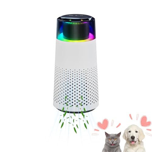 Purrair - Luftreiniger,furfresh - Eliminiere Katzengerüche Auf Autopilot,purrair - Luftreiniger Katzen,Eliminate Cat Odours On Autopilot,Tragbarer Luftreiniger Mit Sieben Farben Und Zwei Gängen-B